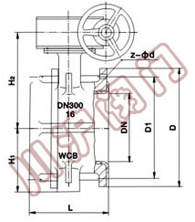 襯氟蝶閥,結構圖