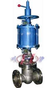 氣動閘閥(配圓形活塞式汽缸)