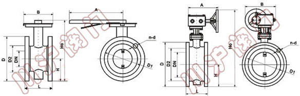 D41W通風(fēng)蝶閥,結(jié)構(gòu)圖