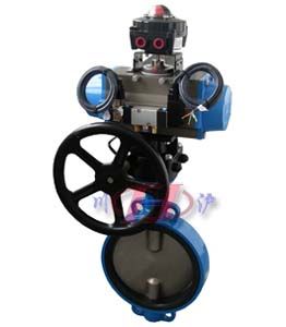 氣動(dòng)切斷蝶閥(帶手動(dòng)機(jī)構(gòu))