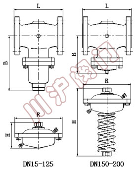ZZL自力式流量調(diào)節(jié)閥結(jié)構(gòu)圖